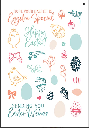 LDRS Easter Piorette Stamp Set