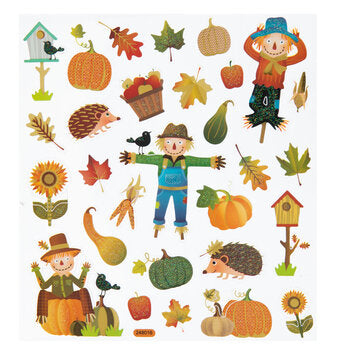 Glitter Fall Harvest Stickers