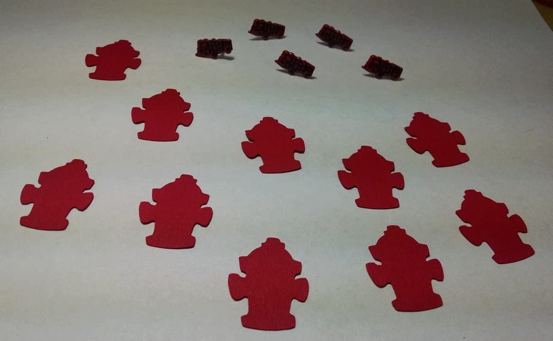 Fire Truck Brads and Die Cuts Set