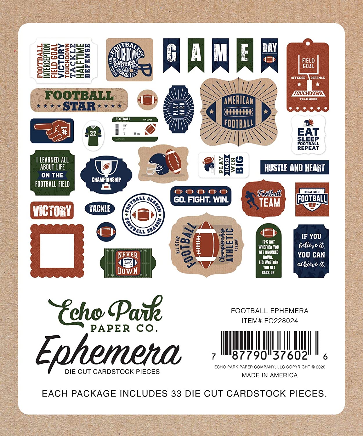 Football Ephemera Die Cuts