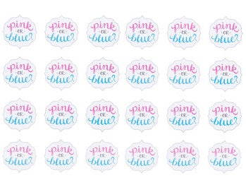 Gender Reveal Seal Stickers