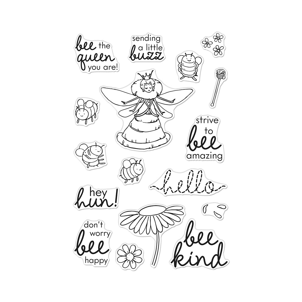 Bee Queen Stamp Set by Hero Arts