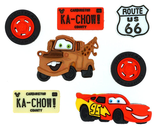 Disney Cars Buttons