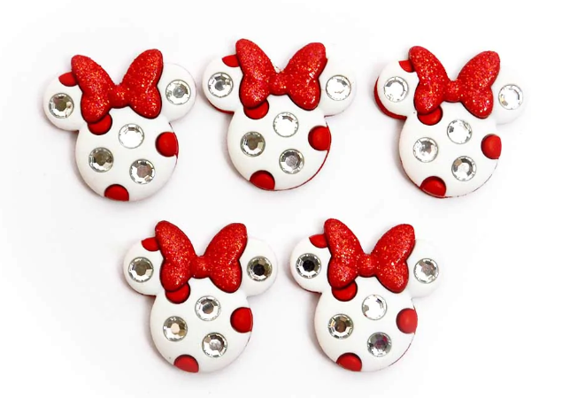 Minnie Mouse Rhinestone Buttons