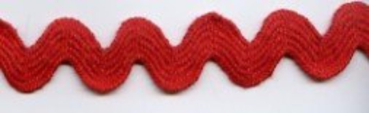 Red Jumbo Ric Rac Ribbon