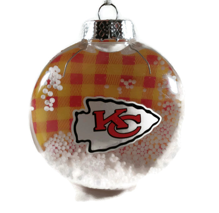 Kansas City Chiefs Snow Ornament