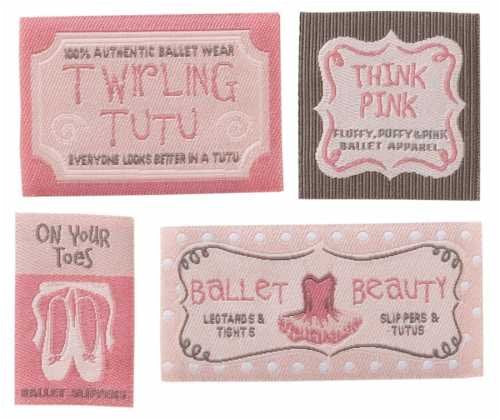 Ballet Little Label Embellishments by Karen Foster