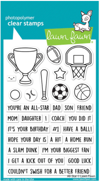 Lawn Fawn All Star Sports Stamp Set