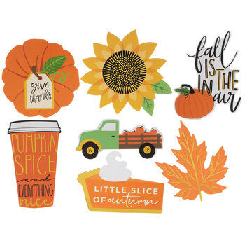 Fall Shaped Die Cut Stickers