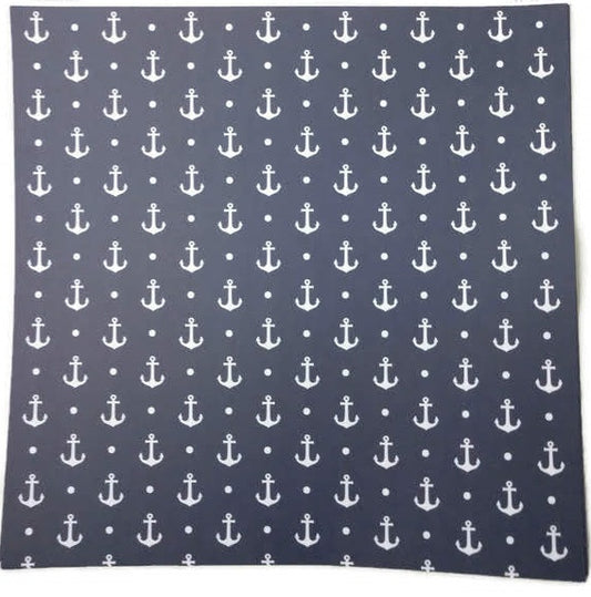 Navy Blue Anchor Scrapbook Paper