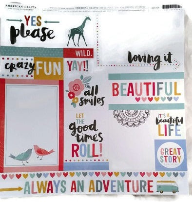 Always An Adventure Scrapbook paper