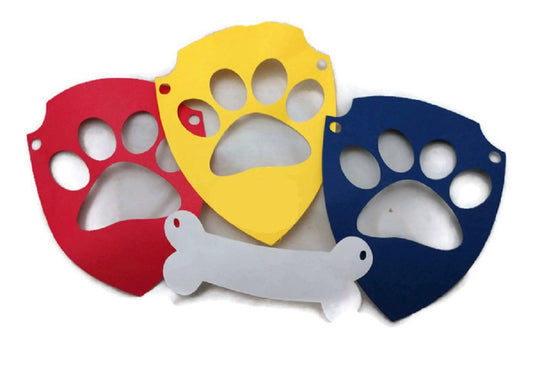 Paw Dog Patrol Die Cut Party Banner Pieces