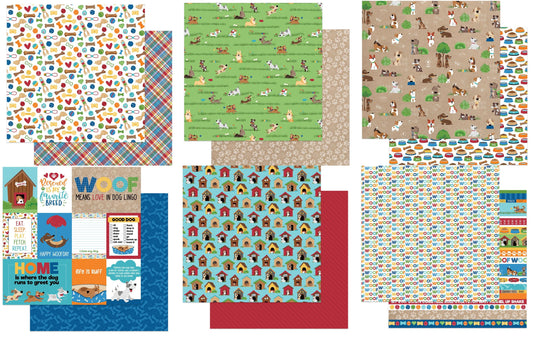 Dog Lover Scrapbook Paper Assortment