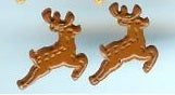 Brown Reindeer Brads Paper Fasteners