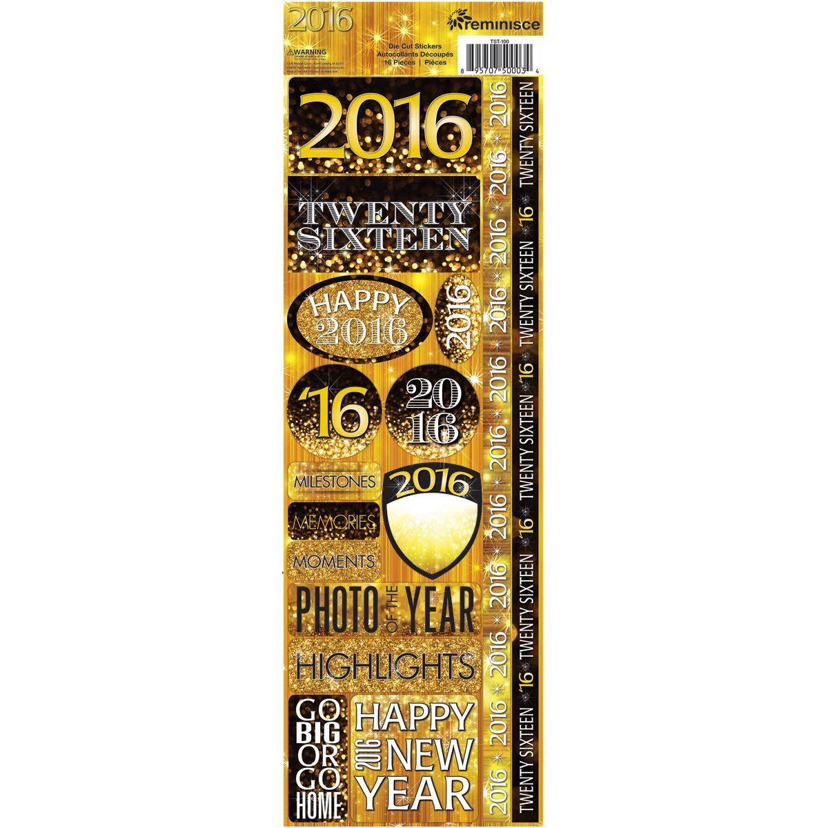 2016 Cardstock Combo Stickers