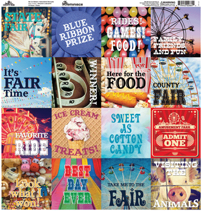 Reminisce County Fair Scrapbook Stickers