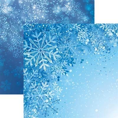 Reminisce JAck Frost Snowflakes Scrapbook Paper