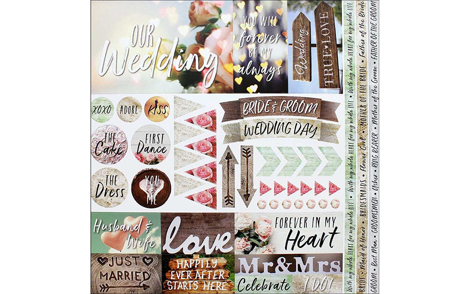 Modern Wedding Stickers by Reminisce