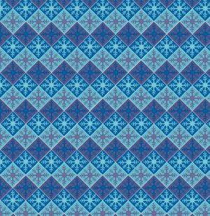 Snowflake Harlequin Scrapbook paper