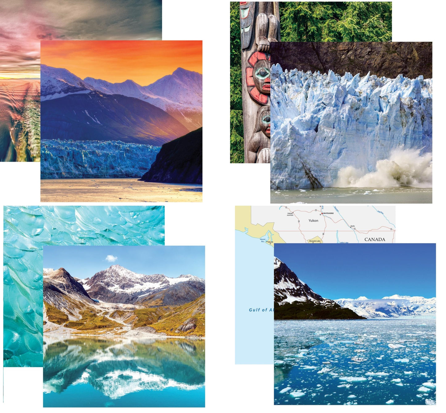 Alaska Cruise 12X12 Travel Scrapbook Paper Set of 4