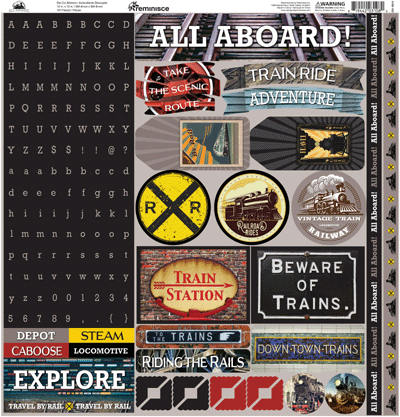 Reminisce All Aboard Stickers Sheet