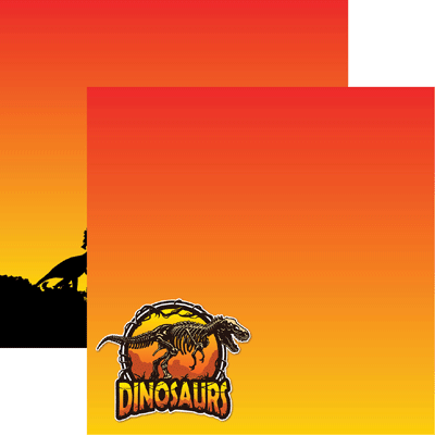 Dinosaur - Dinosaur land Scrapbook Paper by Reminisce