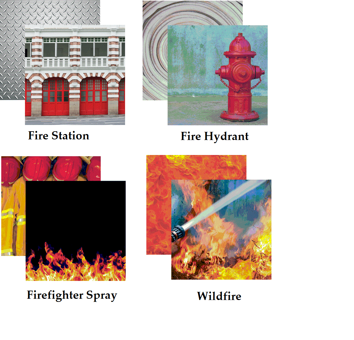 Firefighter Scrapbook Papers Set