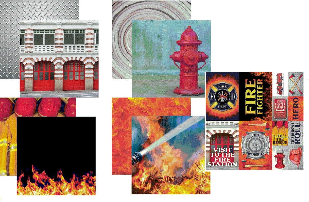 Reminisce Fire Fighter Scrapbook Kit