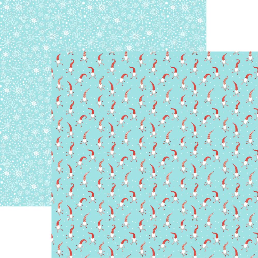 Christmas Gnomies Scrapbook Paper by Reminisce