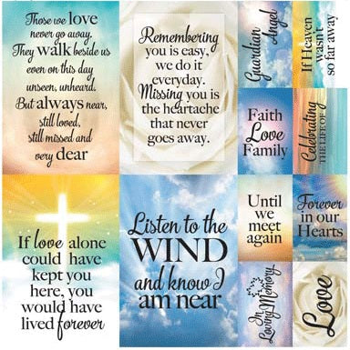 In Loving Memory Stickers 12x12 Sheet