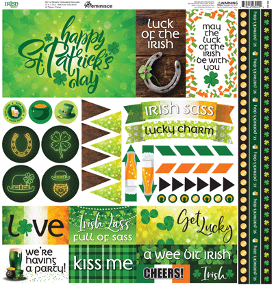 Irish Sass Scrapbook Stickers by Reminisce