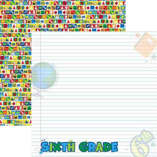 Making the Grade 6th Grade Scrapbook paper