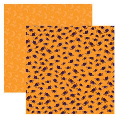 Miss Halloween Tiny Spiders Scrapbook paper