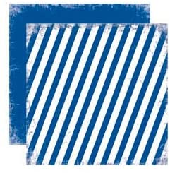 Road Signs Construction Blue Scrapbook Paper