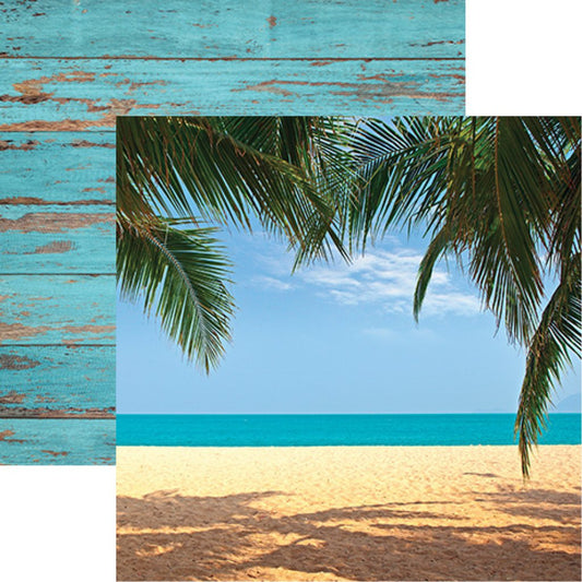 Caribbean Beach The Shipwreck co Scrapbook Paper 