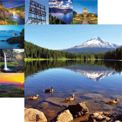 Mount Hood The Great Northwest Scrapbook Paper