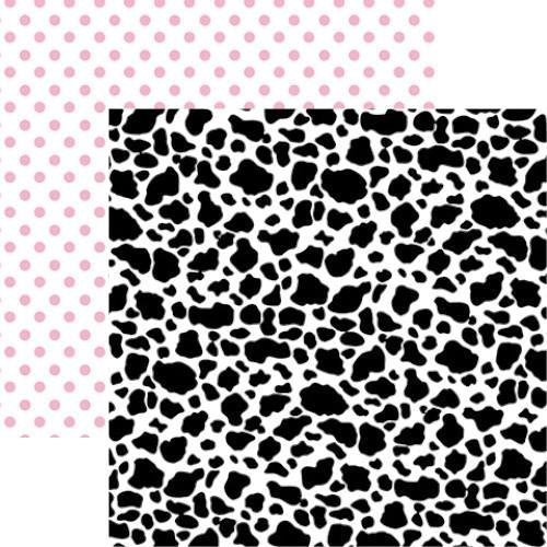 Toybox Cow Print Scrapbook paper