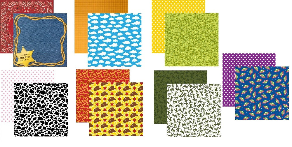 Toybox Scrapbook Paper Set Toy Story