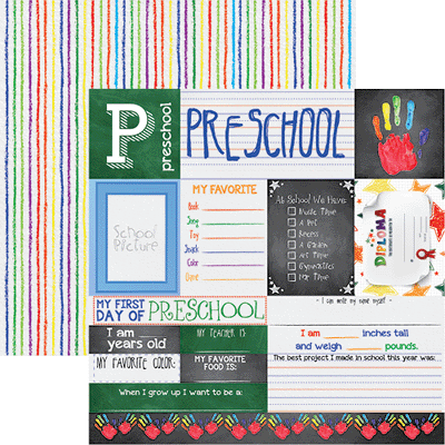 You've Been Schooled Preschool Scrapbook Paper