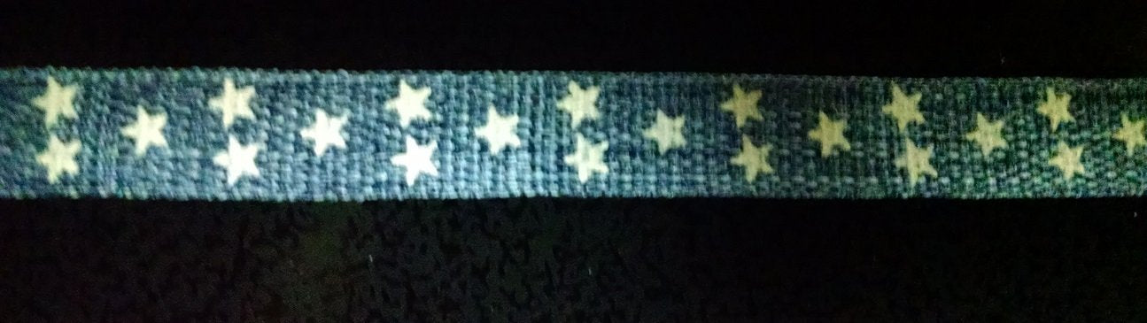 Denim Star Ribbon 4 Yards 3/8 inch wide