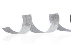 Silver Glitter Ribbon 7/8 Inch