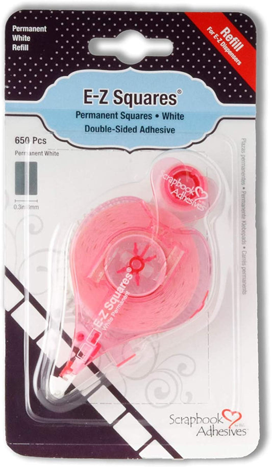 3L Scrapbook Adhesives E-Z Squares Permanent Runner Refill Cartridge