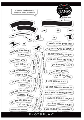 Banner Phrases Stamp Set