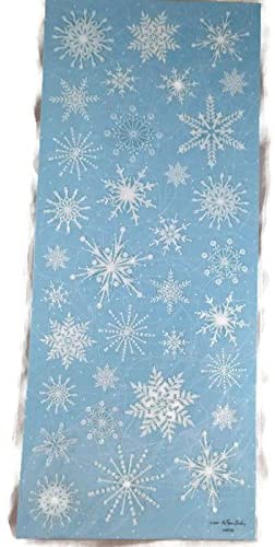 Embossed Snowflake Stickers