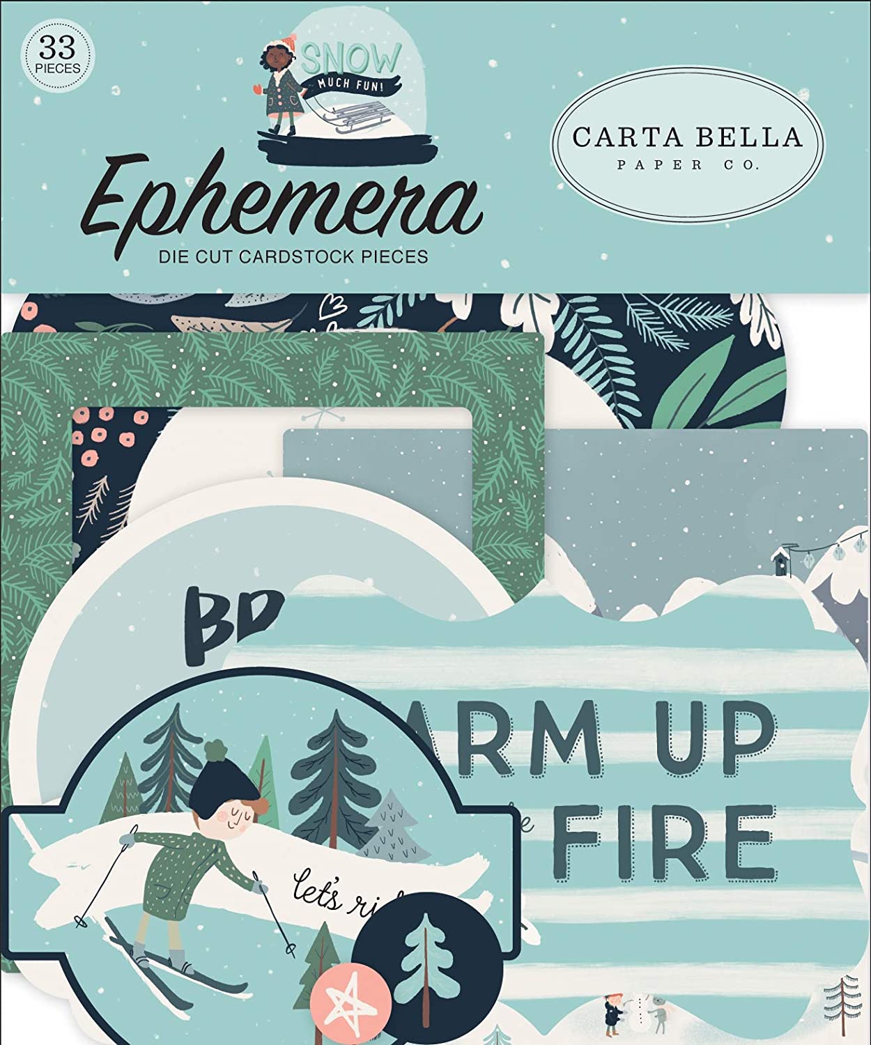 Snow Much Fun Ephemera by Carta Bella