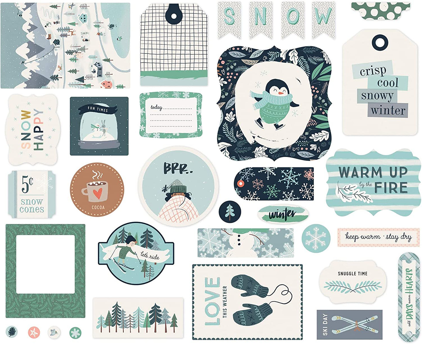 Snow Much Fun Winter Die Cuts