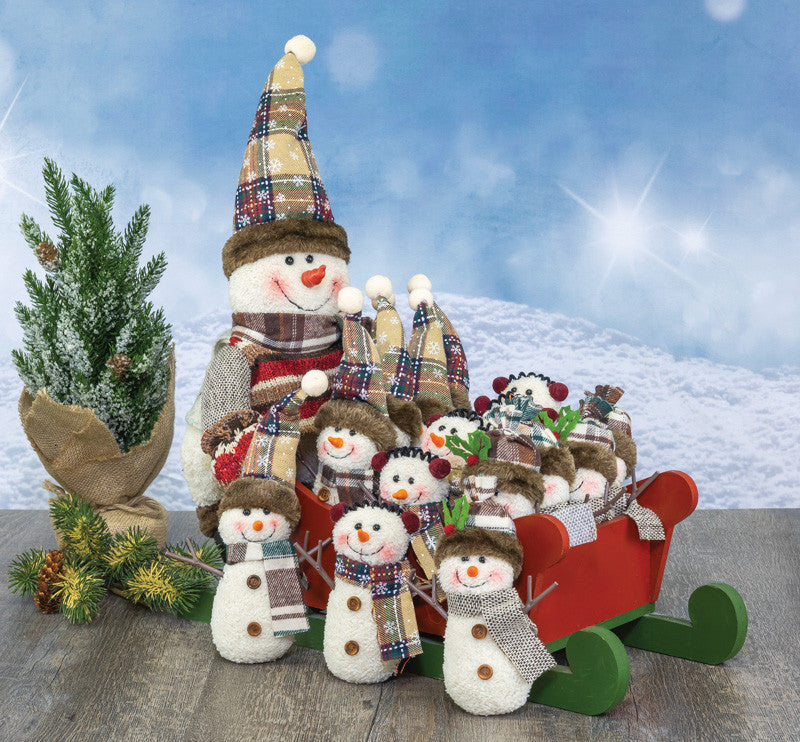 Spirited Snowman Plush with Earmuffs