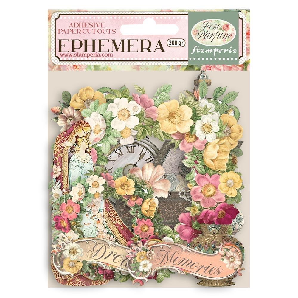 Rose Parfume Ephemera Die Cut Set by Stamperia