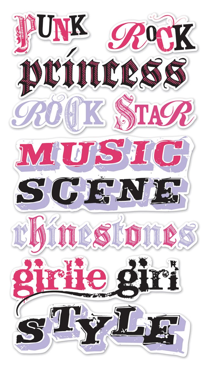 Punk Rocker 3d Sticko Stickers