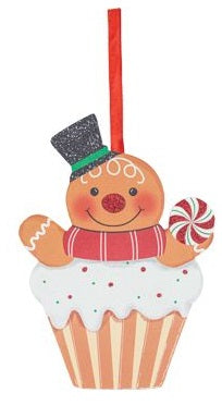 Gingerbread Cupcake Ornament